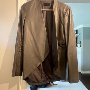 Blaque Label Dark Brown Leather Jacket
